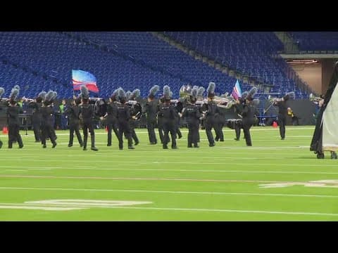 Bands of America Super Regional happening at Lucas Oil Stadium