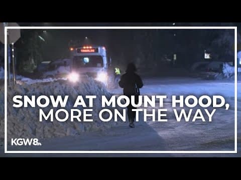 Mount Hood snow picks up for the winter season