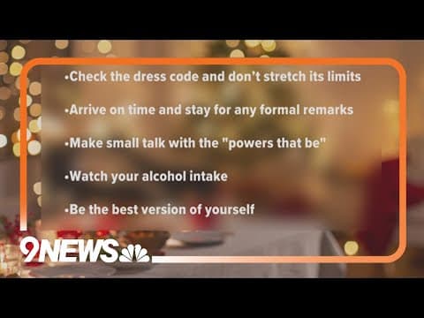 Good etiquette for work holiday parties