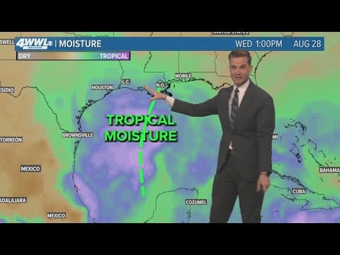 Tropical Update: Tropical moisture moves toward Texas and Louisiana