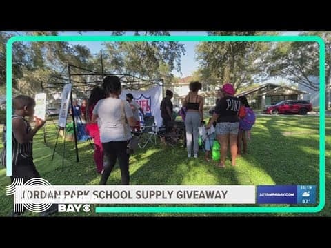 St. Petersburg Housing Authority hosts back-to-school supply giveaway at Jordan Park