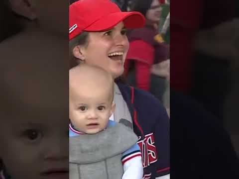 A 1-year-old Twins fan who only knows winning