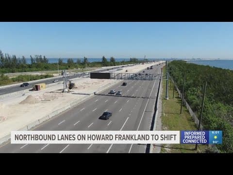 A new traffic pattern will be implemented on the Howard Frankland Bridge. Here's what to know