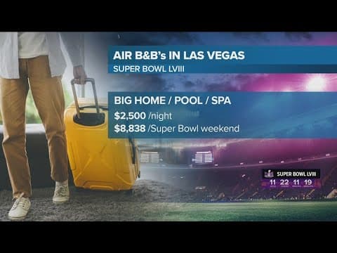 Here's what some Airbnb rentals could cost you in Las Vegas for the Super Bowl