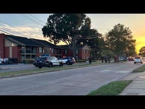 HPD: Two dead in shooting outside apartment complex in southwest Houston | Raw video