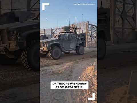 VIDEO: IDF troops withdraw from Gaza Strip
