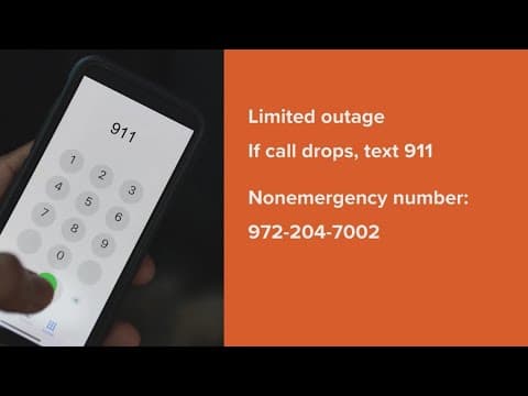 911 services may not be available in Rockwall County
