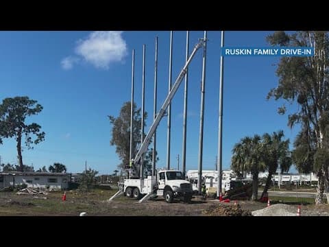 Ruskin Family Drive-in theatre opening back up after being damaged from hurricanes