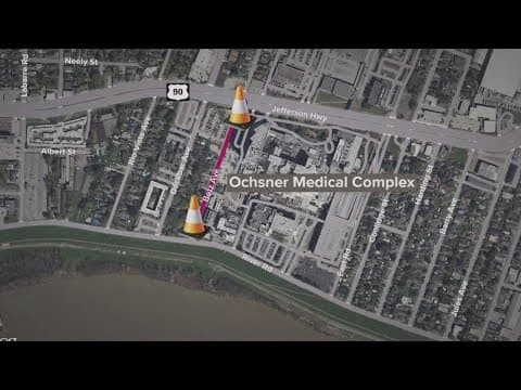 Betz Ave. in Jefferson Parish to permanently close for Ochsner construction