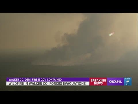 Wildfire north of Huntsville continues to grow as crews work to contain it