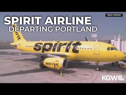 Spirit Airlines is ending service to Portland