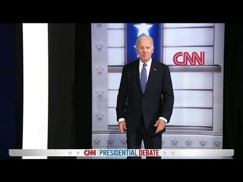 First 2024 Biden-Trump Debate: Candidates enter, take stage for CNN presidential debate in Atlanta