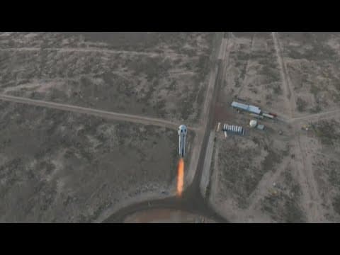 All-female crew launches into space