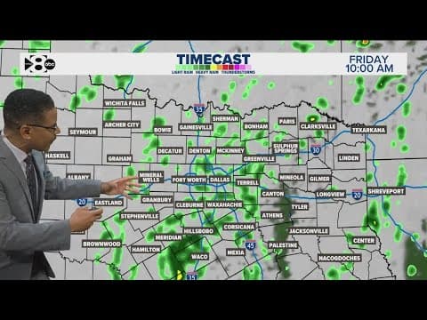 DFW Weather: Latest storms forecast Friday morning