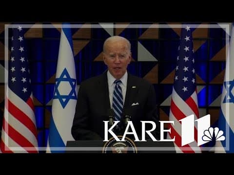 Biden wraps up his visit to wartime Israel with a warning against being 'consumed' by rage