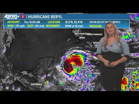 Hurricane Beryl barrels toward Mexico