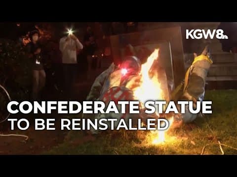 Statue of Confederate general toppled in 2020 to be reinstalled in DC
