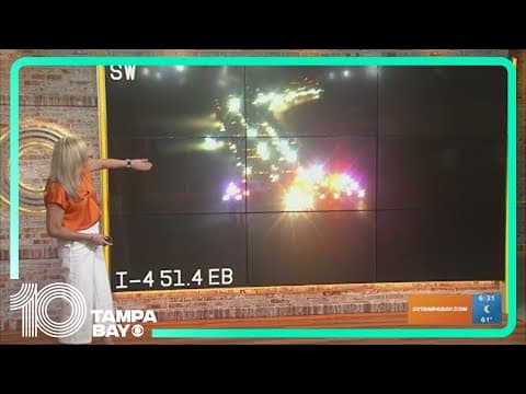 Eastbound I-4 closed in part of Polk County after crash