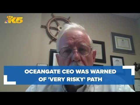 Committee chair warned Titanic submersible CEO of 'very risky' path being taken