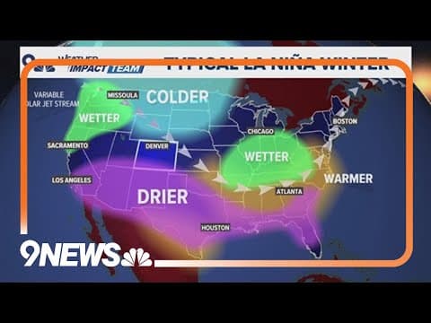 La Niña weather pattern can impact Colorado winters