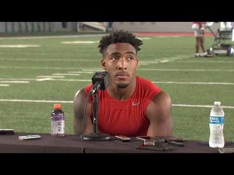 TreVeyon Henderson interview | Ohio State fall camp