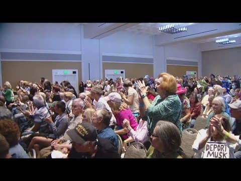 District 48 constituents call out Rep. Darrell Issa in "Empty Chair Town Hall"