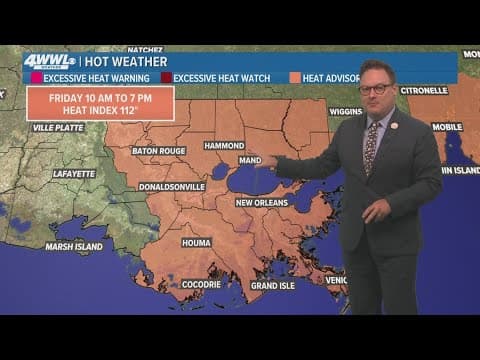 New Orleans Weather: More extreme heat in the coming days