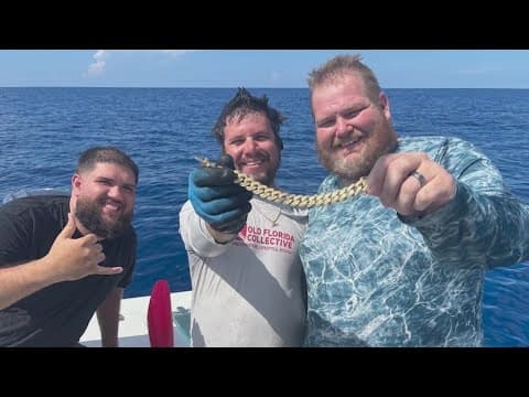 Tampa fishing charter captain lost a $25k gold bracelet on the bottom of the gulf -- divers found it