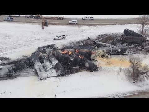 Evacuation order lifted after train derailment in Raymond, Minnesota