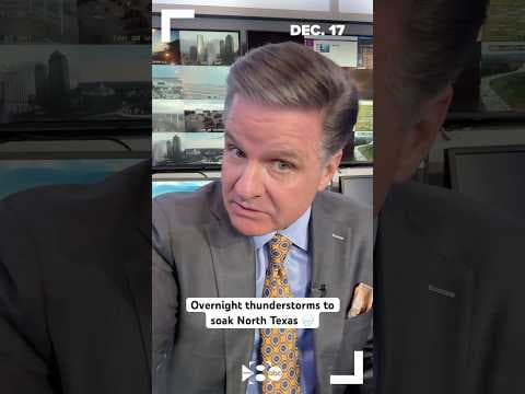 Overnight thunderstorms to soak portions of North Texas