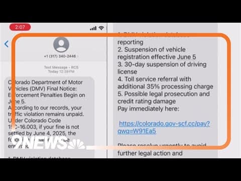 Colorado DMV warns of new text scam