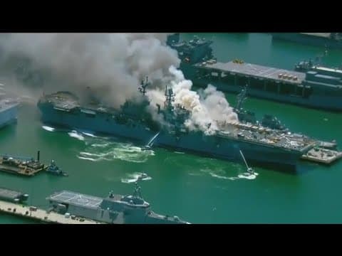 Navy punishes 2 dozen officers, sailors in USS Bonhomme Richard fire