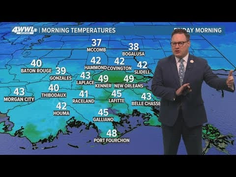 New Orleans 10pm Weather: Colder weekend, warmer for Christmas