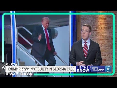 Trump pleads not guilty and waives arraignment in Georgia election case