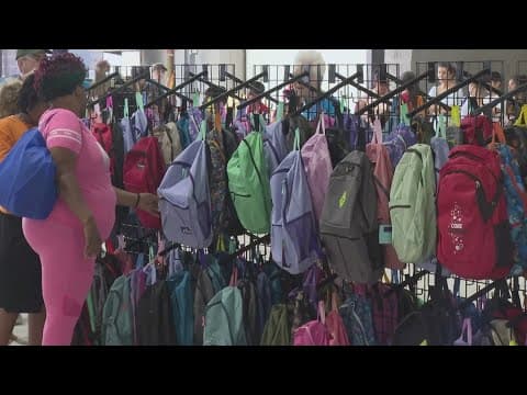 Thousands of East Hillsborough students receive free backpacks and supplies at hero-themed giveaway