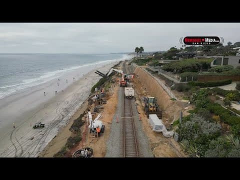 SANDAG crews work on stabilizing Del Mar bluffs
