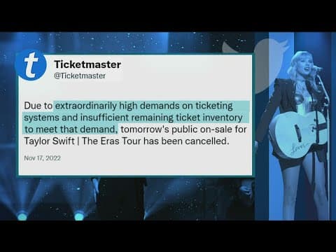 Ticketmaster cancels next Taylor Swift concert ticket sale