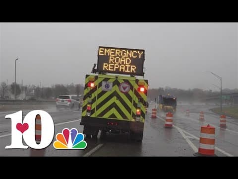 TDOT patching potholes during continuous rain