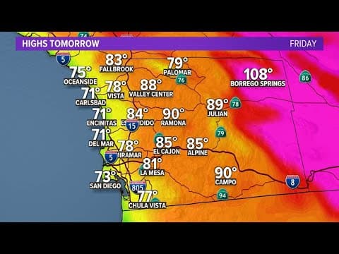 Mild at the coast with an inland warm up this weekend