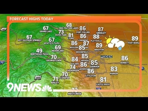 Denver weather: Slightly cooler Tuesday ahead