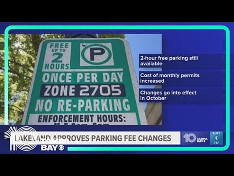 Prices for monthly parking in Lakeland will go up