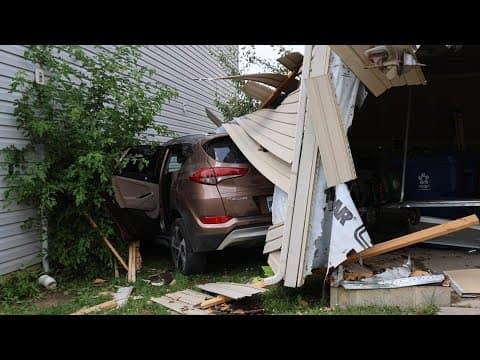 2 teens, 7-year-old crash through home in car on Indy's far east side