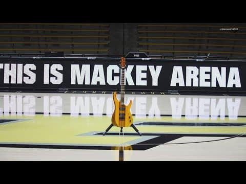 Purdue Guitar Lab auctioning off custom guitar made of Mackey Arena floor planks