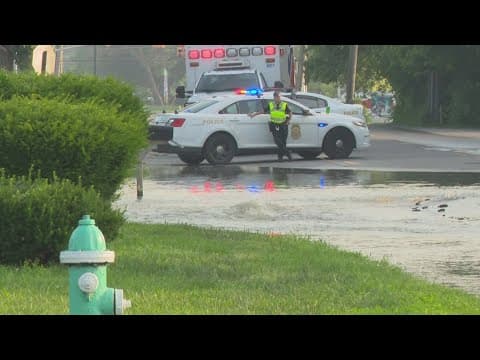 Water main break closes west Indianapolis intersection