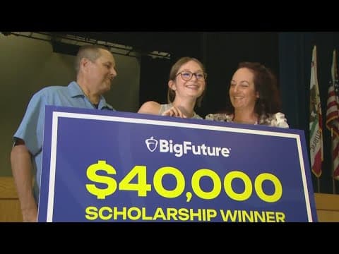 Olympian Chula Vista high school student receives scholarship surprise