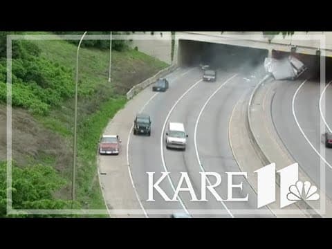 Traffic near Lowry Tunnel resumes after semi rollover