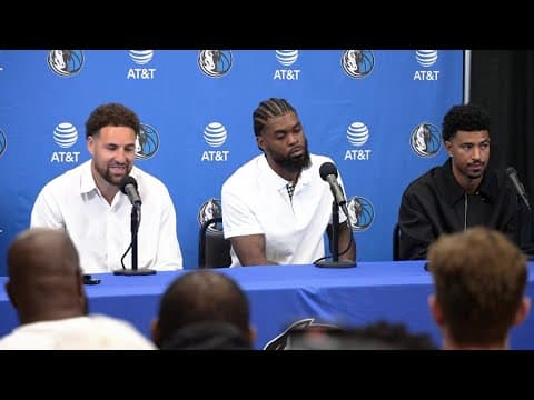 Klay Thompson, new Mavs speak about playing for Head Coach Jason Kidd
