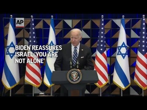 In Tel Aviv, President Biden assures Israel, 'You are not alone'