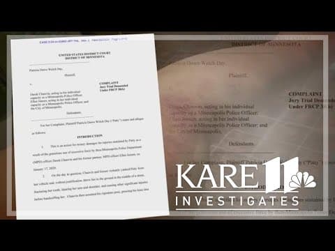 KARE 11 Investigates: Woman files new excessive force claim against Derek Chauvin
