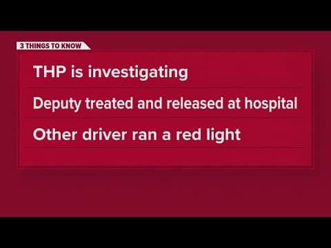 Loudon Co. deputy sent to hospital with minor injuries after crash